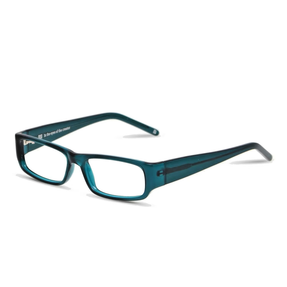 MUSE 35-001409 CLEAR GREEN TEAL HANDMADE EYEGLASSES 51-15-140 AUTHENTIC